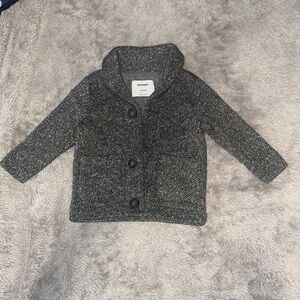 Old Navy Black and Gray Pea Coat for Kids